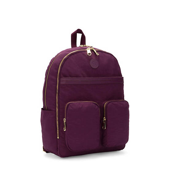 Tina Large 15" Laptop Backpack, Deep Plum, large