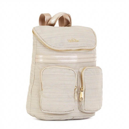 Carter Small Backpack, Dazzling Beige Combo, large