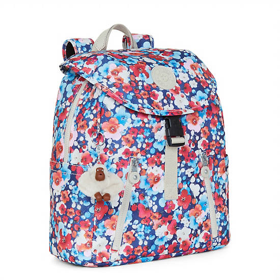 Zakaria Medium Printed Backpack, Jaded Green Hip, large Zakaria Medium Printed Backpack, Jaded Green Hip, large