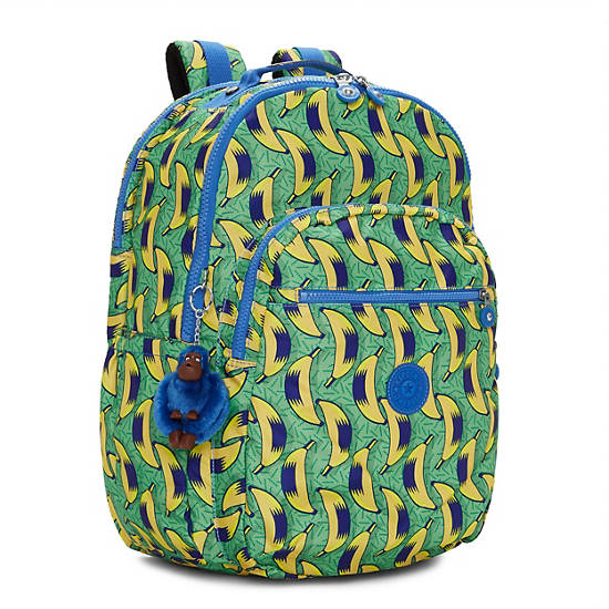 Seoul Extra Large Printed 15" Laptop Backpack, Starry  Vision Teal, large