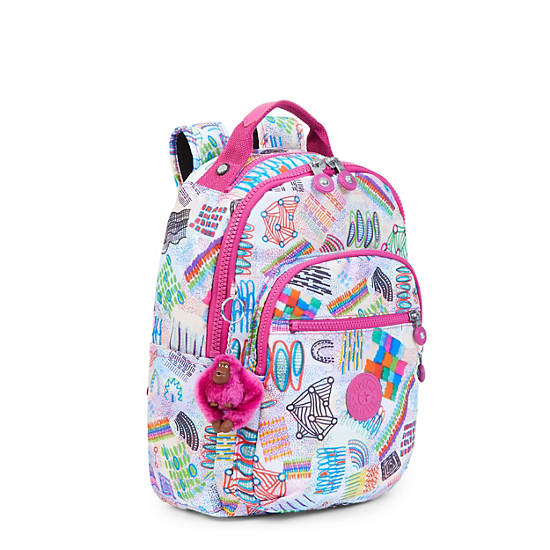Seoul Small Printed Backpack, Popsicle Pouch, large