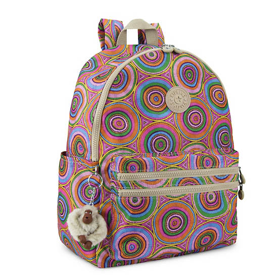 Bouree Printed Backpack, Lilac Joy, large