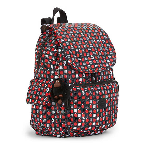 Disney’s Snow White Ravier Medium Printed Backpack, Dark Maroon Metallic, large