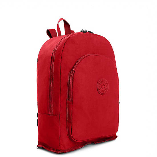 Earnest Foldable Backpack, Dark Fushia, large