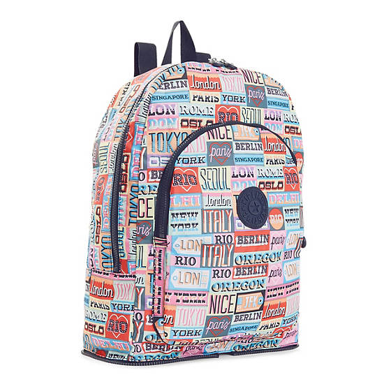 Earnest Printed Foldable Backpack, Hello Weekend, large
