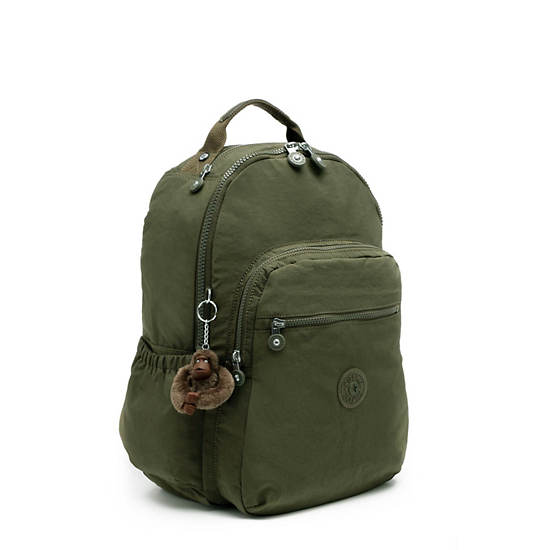 Seoul Go Large 15" Laptop Backpack, Jaded Green Tonal Zipper, large