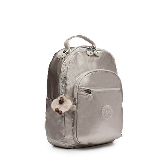 Seoul Go Small Metallic 11" Laptop Backpack, Shimmering Spots, large