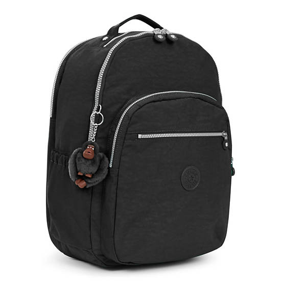 Seoul Go Extra Large 17" Laptop Backpack, Black, large