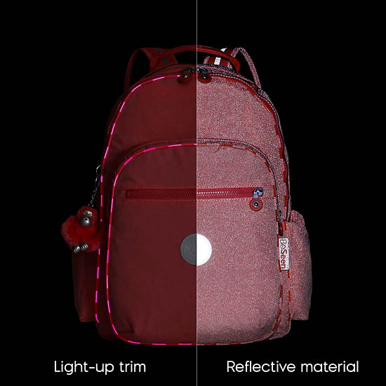 Seoul Go Large Light Up 15" Laptop Backpack, Wishful Pink, large