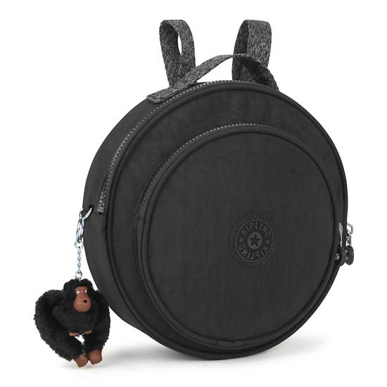 Rani Round Backpack, Black, large