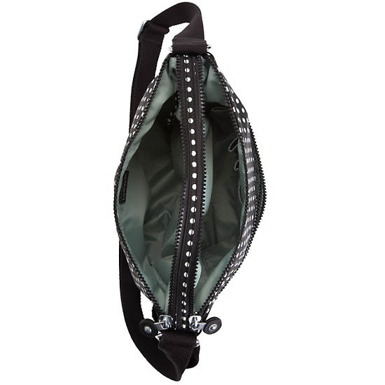 Alvar Crossbody Bag, Deep Green Black Block, large