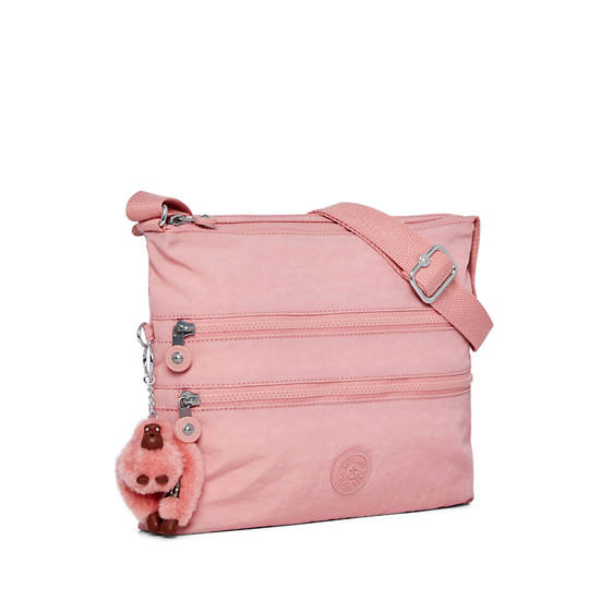 Alvar Crossbody Bag, Strawberry Pink Tonal Zipper, large
