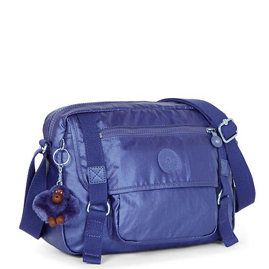 Gracy Crossbody Bag, Enchanted Purple Metallic, large