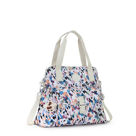 Pahneiro Printed Handbag, Dab Dab Grey, large Pahneiro Printed Handbag, Dab Dab Grey, large
