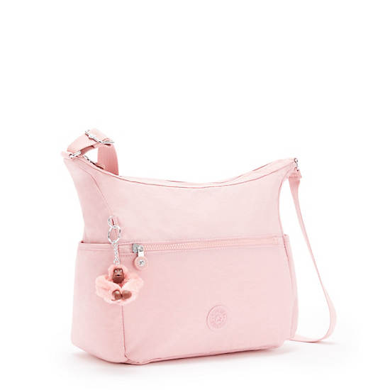 Alenya Crossbody Bag, Strawberry Pink Tonal Zipper, large