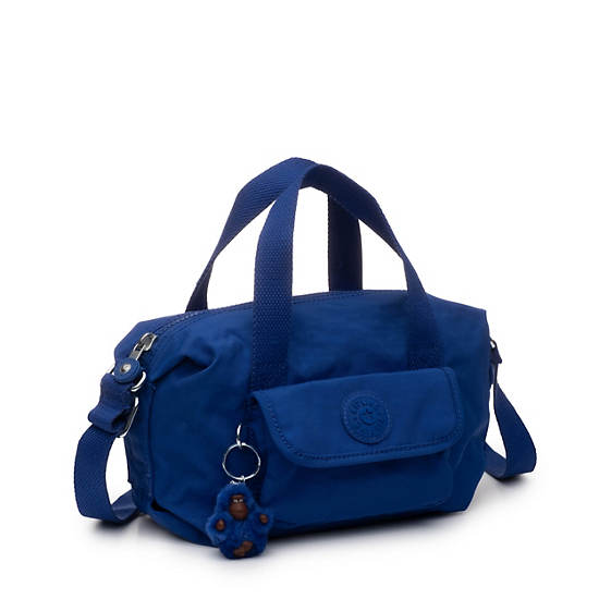 Brynne Handbag, Perri Blue Woven, large