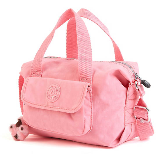 Brynne Handbag, Primrose Pink Satin, large