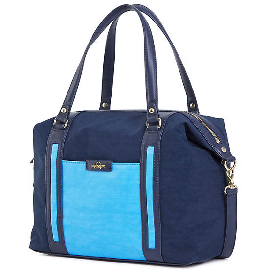 Karyn Shoulder Bag, Cosmic Blue, large