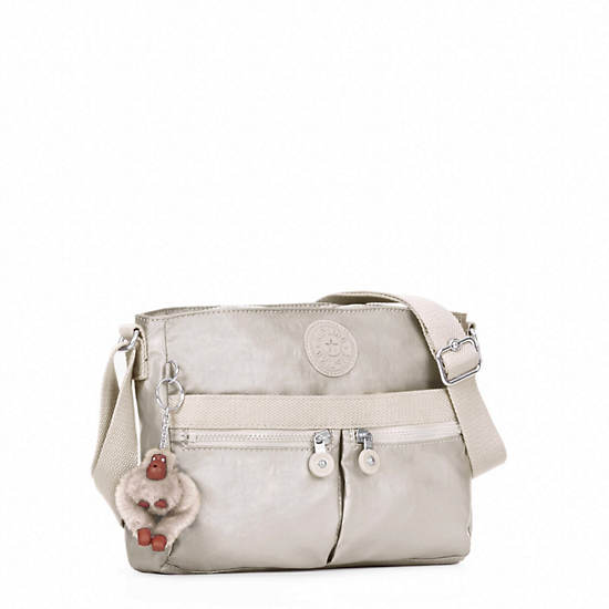 Angie Metallic Handbag, Shimmering Spots, large
