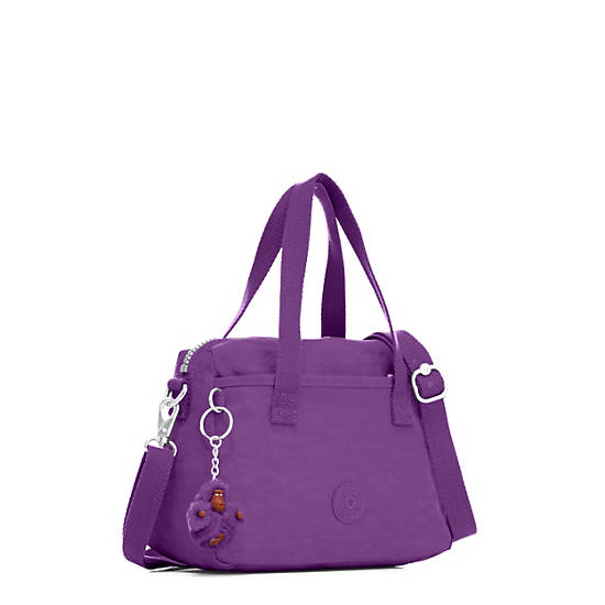 Emoli Mini Handbag, Purple Feather, large