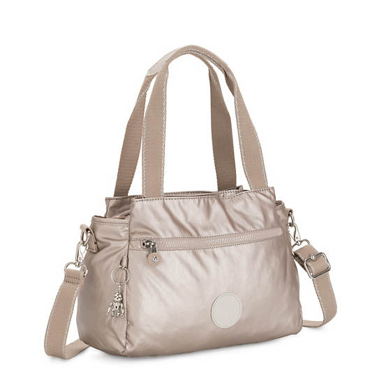 Elysia Metallic Shoulder Bag, Metallic Glow, large
