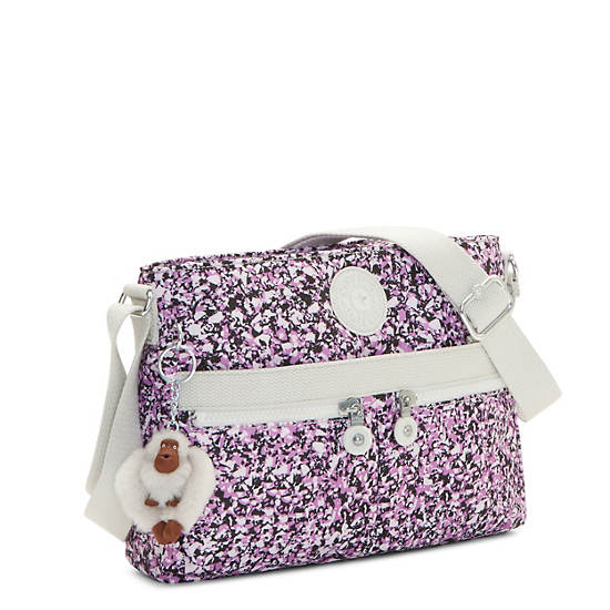 Angie Printed Handbag, Fresh Lilac GG, large