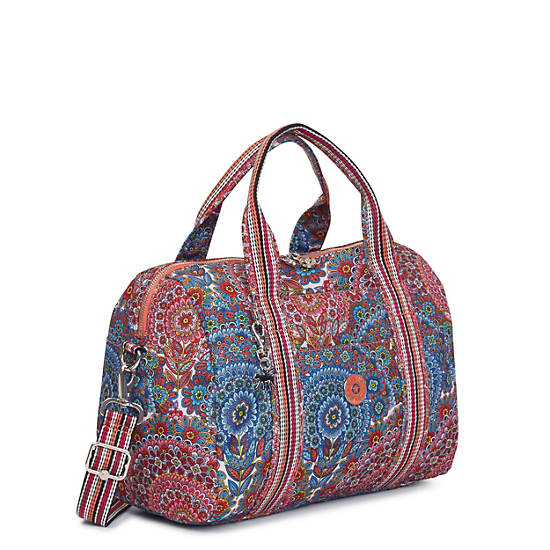 Folami Printed Handbag, Sunshine Happy, large Folami Printed Handbag, Sunshine Happy, large