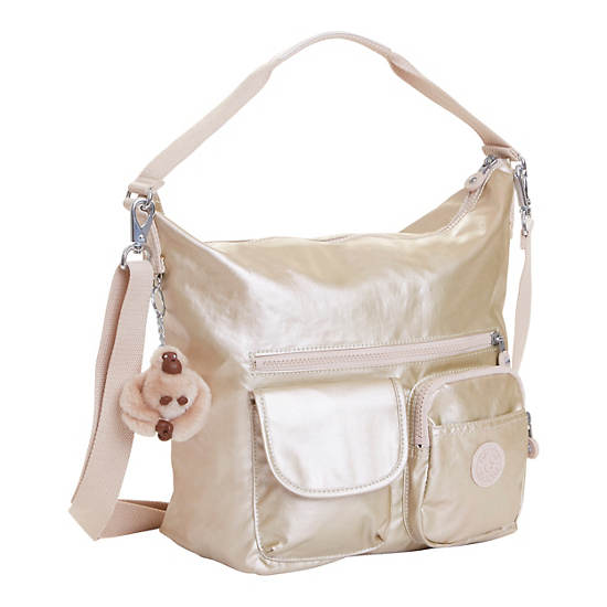 Archie Metallic Handbag, Spicy Gold, large Archie Metallic Handbag, Spicy Gold, large