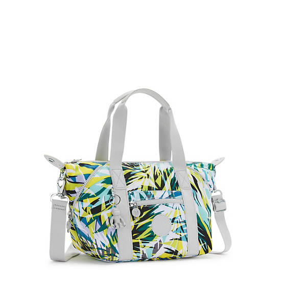 Art Mini Printed Shoulder Bag, Bright Palm, large
