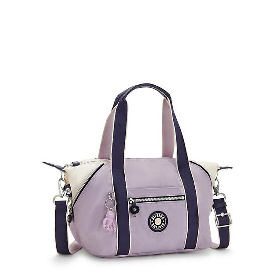 Art Mini Shoulder Bag, Gentle Lilac Block, large