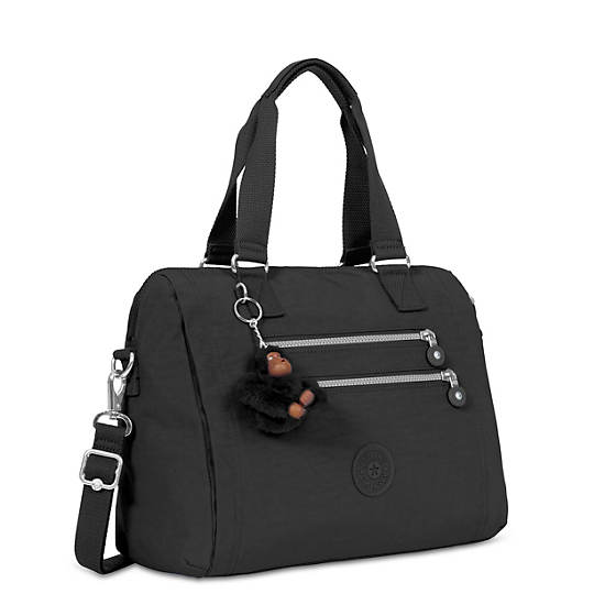 Bevine Handbag, Black, large Bevine Handbag, Black, large