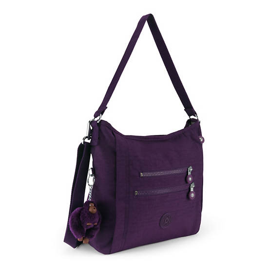 Belammie Handbag, Deep Purple, large