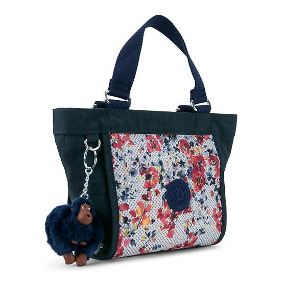 New Shopper Printed Mini Bag, Blue Lilac, large