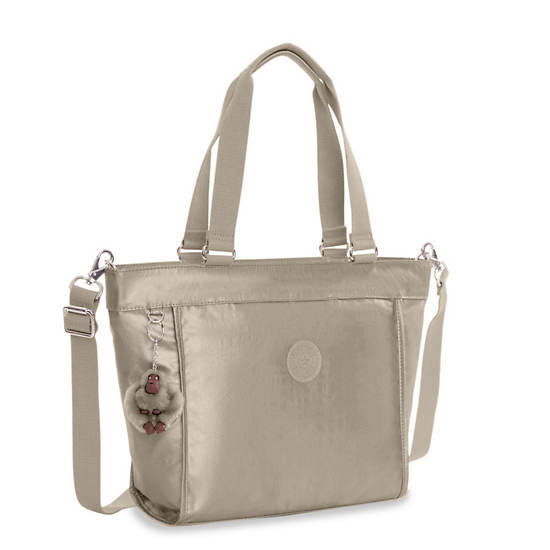 New Shopper Extra Small Metallic Mini Bag, Artisanal K Embossed, large