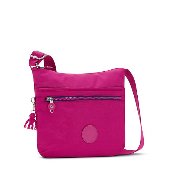 Arto Crossbody Bag, Pink Fuchsia, large