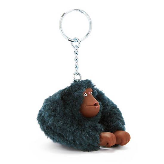 Sven Small Monkey Keychain, True Blue Tonal, large