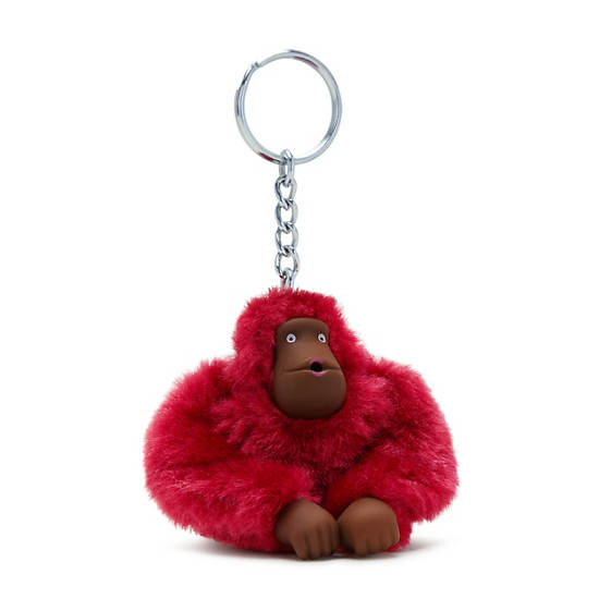 Sven Small Monkey Keychain, Regal Ruby, large