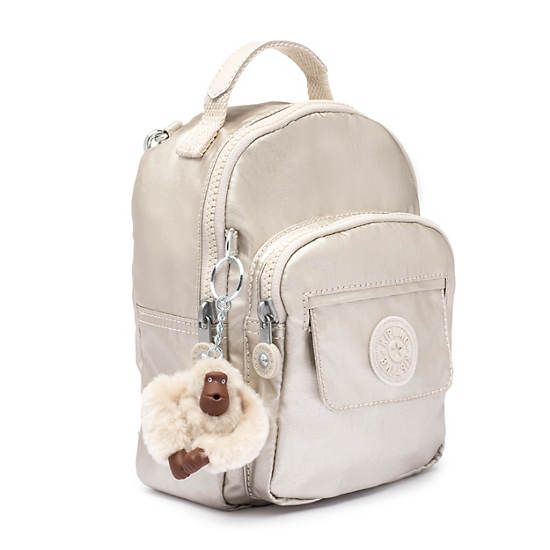 Alber 3-in-1 Convertible Mini Bag Metallic Backpack, Shimmering Spots, large