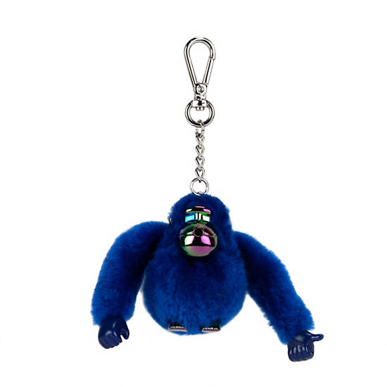 Jace Monkey Keychain, Warm Teal, large