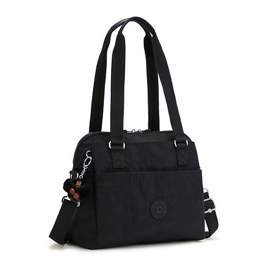 Felicity Shoulder Bag, Black Tonal, large