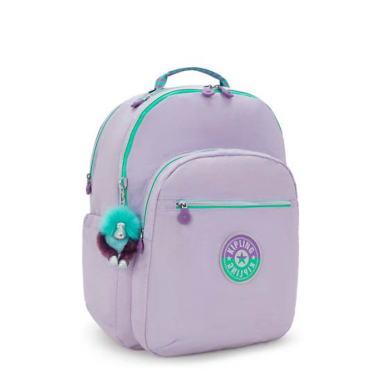 Seoul Extra Large 17" Laptop Backpack, Lavender Combo, large