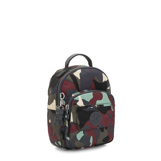 Alber 3-In-1 Convertible Mini Bag Printed Backpack, Camo, large