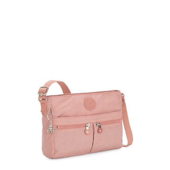 New Angie Crossbody Bag, Fresh Pink Metallic, large