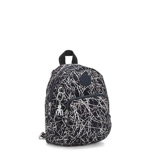Glayla Convertible Printed Mini Backpack, Deep Sky Blue, large