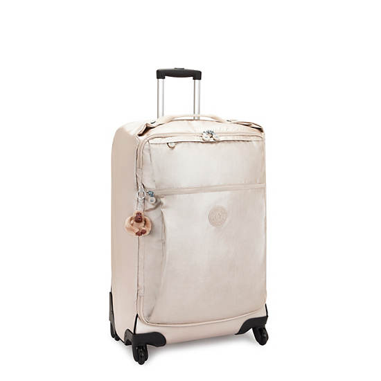 Darcey Medium Metallic Rolling Luggage, Quartz Metallic, large