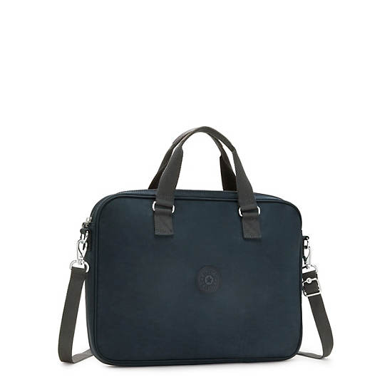 Dahlia 15" Laptop Tote Bag, True Blue Tonal, large