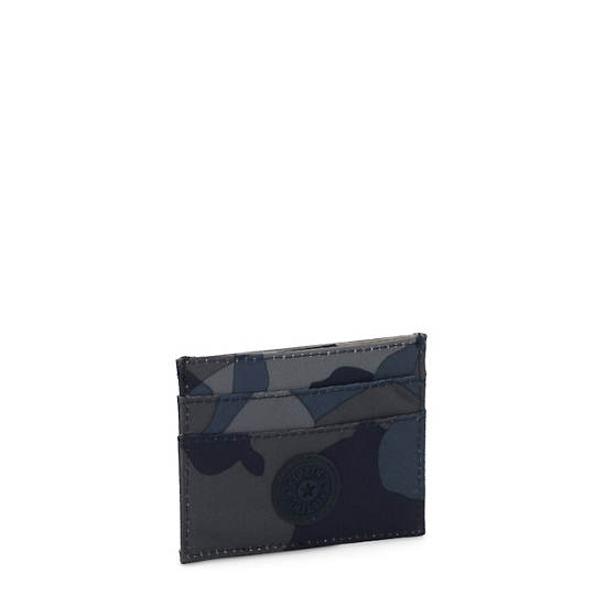 Daria Printed Card Holder, Cool Camo Grey, large