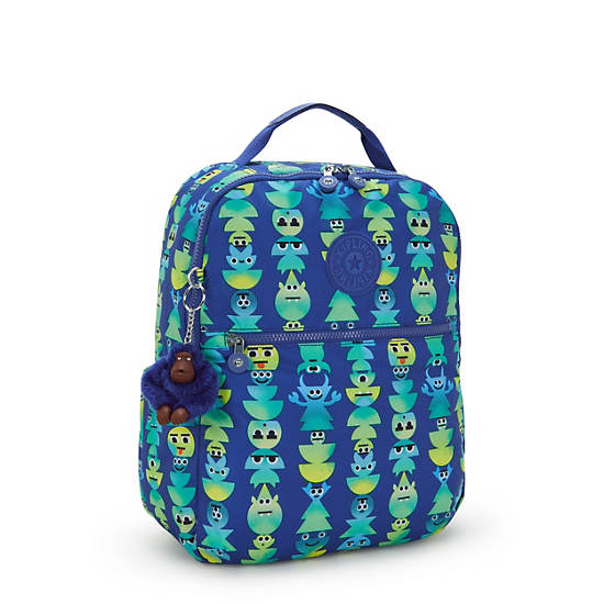Shelden 15" Printed Laptop Backpack, Monster March, large