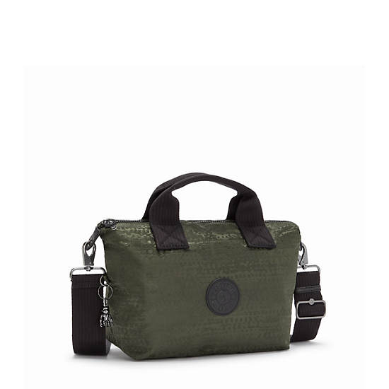 Kala Mini Printed Handbag, Sage Green, large