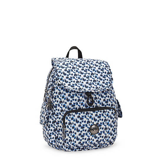 City Pack Small Backpack, Curious Leopard, large
